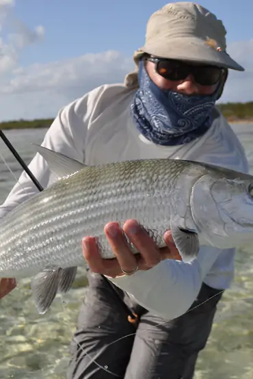 Mangrove Cay Club flats skiff on Andros Island